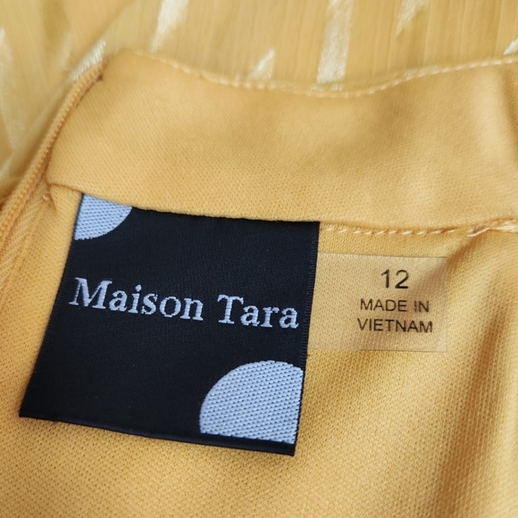 🆕️⬇️🎉HOST PICK🎉 Maison Tara Clip Dot Chiffon Maxi Dress - Picture 12 of 15